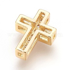 Perline zirconi micro pave  in ottone&nbsp;X-ZIRC-F088-027G
