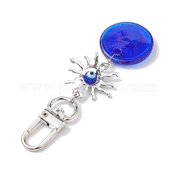 Occhio di cavallo/cuore/stella/mano di Hamsa/rotondo piatto con decorazioni pendenti in muratura del malocchio&nbsp;HJEW-JM01997