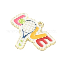 Anhänger aus Tennislegierung mit Emaille&nbsp;AL-CBA292F-02H-G