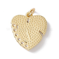 Pendenti in zirconi cubici trasparenti in micro pavè di ottone&nbsp;KK-I692-02G-08