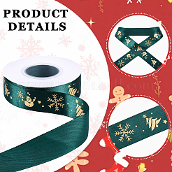 1 Rolle weihnachtlich bedrucktes Ripsband aus Polyester&nbsp;OCOR-CY0002-93