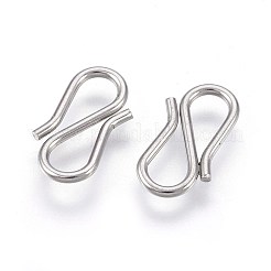 Fermoirs à crochet en S en acier inoxydable 304 résistant au ternissement&nbsp;LS-STAS-O118-67P