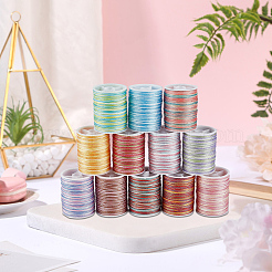 12 rouleaux de cordon polyester 12 couleurs&nbsp;OCOR-CY0002-43B