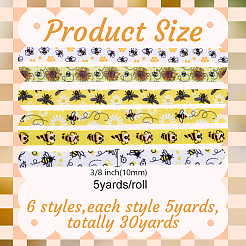6Rollen Polyesterbänder&nbsp;SRIB-HY0001-14