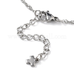 Fabrication de bracelets à chaîne Singapour en acier inoxydable 304&nbsp;AJEW-JB01332-02