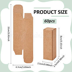 Cajas de embalaje de lápiz labial de papel kraft plegables&nbsp;CON-WH0092-74C