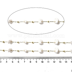 Cadenas de cuentas de jade blanco natural hechas a mano&nbsp;CHC-F020-09G-09