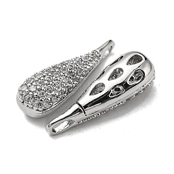 Ottone micro spianare pendenti zirconi&nbsp;X-KK-H460-08P