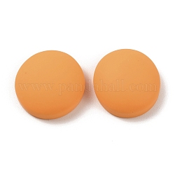 Cabuchones de resina, semicírculo, naranja, 16.5x7.5mm