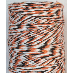 4 cordoncino di cotone macramè, corda di cotone ritorta, per l'artigianato, incartamento di regalo, colorato, 1mm, circa 32.8 iarde (30 m)/rotolo