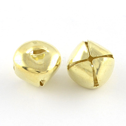 Ciondoli campana di ferro, oro, 19~20x19~20x16mm, Foro: 3x6 mm