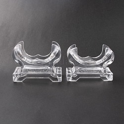 Nbeads 2 Stück 2 Acryl-Armbänder/Armreifen-Präsentationsständer, Transparent, 1pc / style