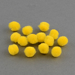 Diy bambola mestiere pom pom filati palle pom pom, giallo, 20mm, circa 500pcs/scatola