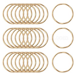 Smooth Surface Alloy Linking Ring, Ring, Matte Gold Color, 28x2.5mm