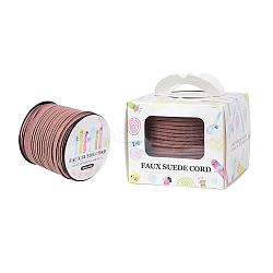 Faux Suede Cord, Faux Suede Lace, Paper Box Packing, Camel, 3.0x1.4mm, about 98.43yards/roll(90m/roll)