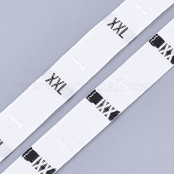 衣類サイズラベル（xxl）  ミシンバンド  服飾材料  サイズタグ  ホワイト  12.5mm  約10000個/袋
