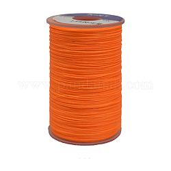 Waxed Polyester Cord, 6-Ply, Orange Red, 0.55mm, about 38.27 yards(35m)/roll