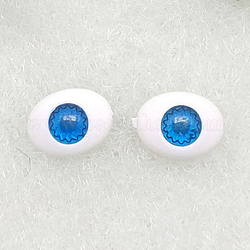 Artisanat globes oculaires de poupée en plastique, accessoires d'horreur d'halloween, oeil de cheval, Dodger bleu, 10mm