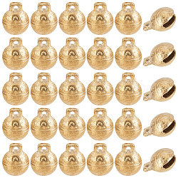 Латунные подвески в виде колокольчиков gorgecraft, для мобильных аксессуаров, рождественские колокола, античное золото , 19x16x12 мм, отверстие : 1.4 мм, 30 шт / комплект