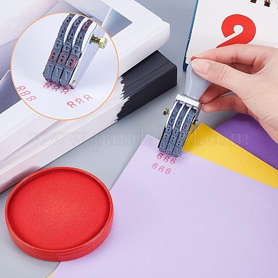 Timbre numérique en plastique réglable&nbsp;AJEW-WH0241-07-1