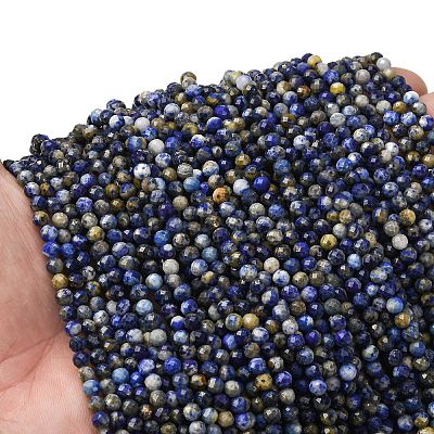 Natürlicher Lapislazuli Perlenstränge&nbsp;G-RM2025-A41-4mm-A-1