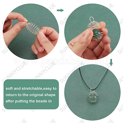Wholesale PandaHall Mixed Shape Crystal Holder Necklace Cage