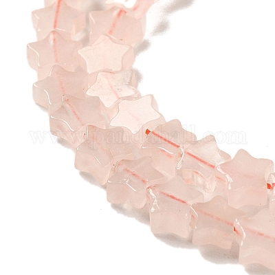 Natürlichen Rosenquarz Perlen Stränge&nbsp;G-G085-B19-02-1
