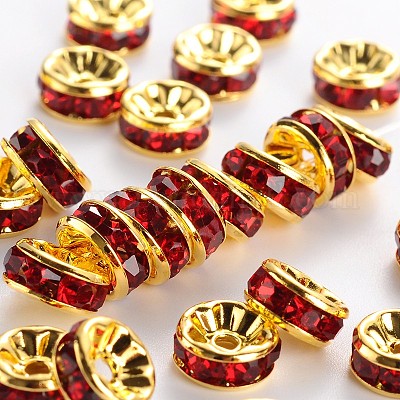 Wholesale Brass Rhinestone Spacer Beads 