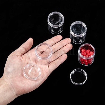 Plastic Bead Storage Containers, Rectangle, Clear, 16x12.2x5.5cm, Capacity:  20ml(0.67 fl. oz), about 12pcs/Set