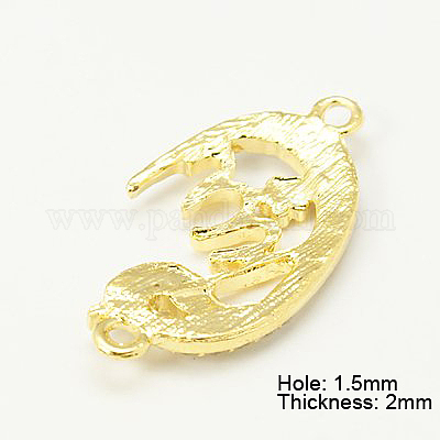 Links in lega di strass&nbsp;RB-E387-01G-1