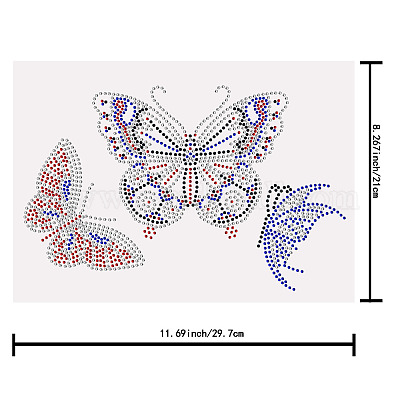 Wholesale SUPERDANT Rhinestone Iron on Transfers Butterfly Bling Clear  Crystal Rhinestone Template for Clothes Bags Pants DIY Transfer Iron On  Decals for T Shirts 