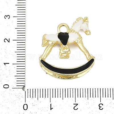 Pendentifs d'émail en alliage&nbsp;ENAM-S026-01B-G-1