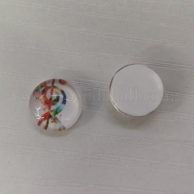 Cabochons di vetro&nbsp;GLAA-WH0025-31A-03-1