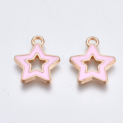 Pendentifs d'émail en alliage&nbsp;ENAM-S121-027B-1