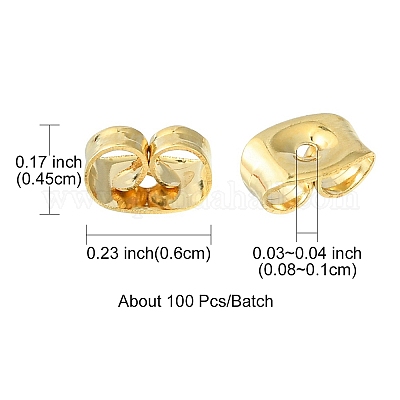 Silicone Slider Earring Backs (Disk) 14k White Gold (Pair)