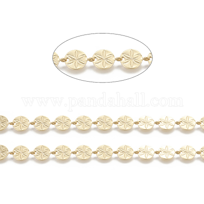 3.28 Fuß handgefertigte Perlenketten aus Messing X-CHC-I031-19G-1