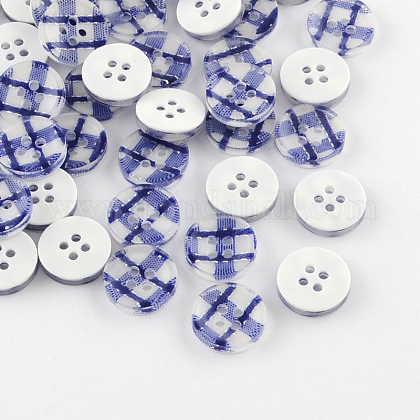 4-Hole Plastic Buttons X-BUTT-R036-03-1
