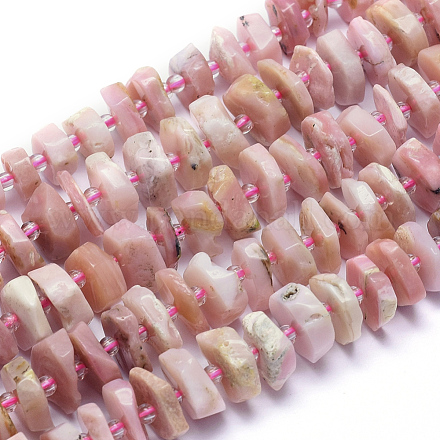 Chapelets de perles en opale rose naturelle G-K221-09-1