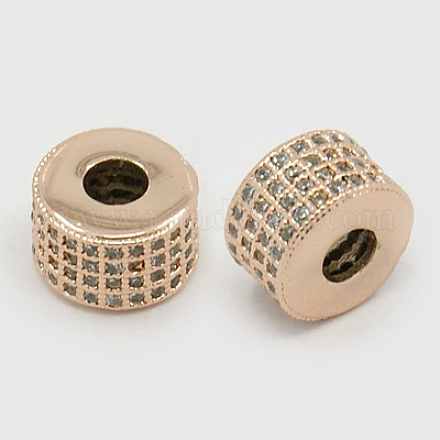 Perline in ottone zirconi ZIRC-F001-86RG-1