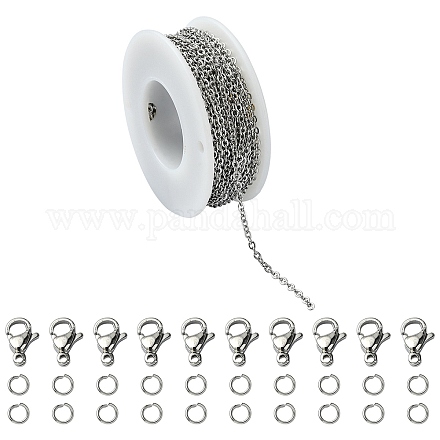 Kit de fabricación de pulseras de collar de cadena de diy DIY-YW0008-25-1