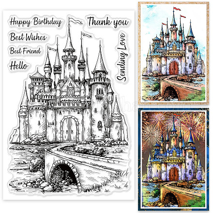 Globleland Vintage-Schloss-Hintergrund DIY-WH0167-57-0195-1