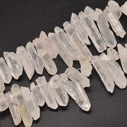 Natürlichem Quarz-Kristall-Perlen Stränge G-A142-06E-1