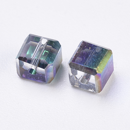 Imitation Austrian Crystal Beads SWAR-F074-4x4mm-31-1
