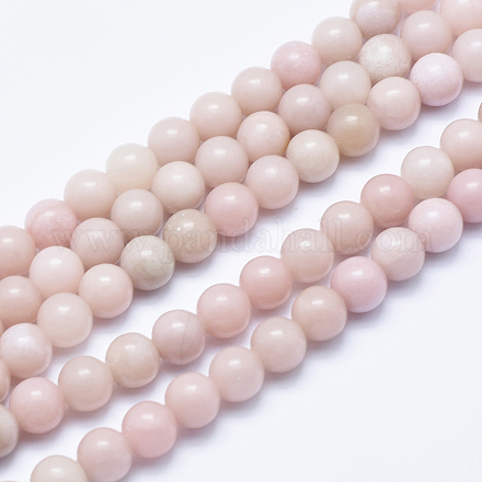 Chapelets de perles en opale rose naturelle G-E444-28-8mm-1