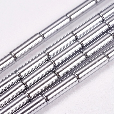 Non magnetici perle ematite sintetico fili X-G-K022-3x14mm-08-1