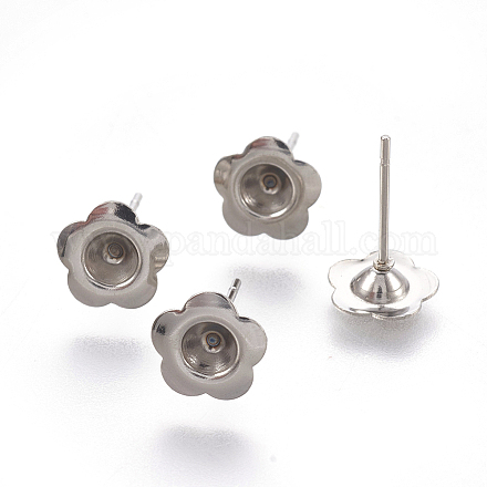 Accessoires de puces d'oreilles en 304 acier inoxydable X-STAS-G187-10P-1