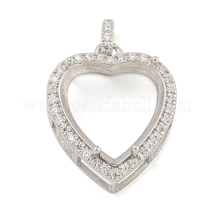 Сеттинги Серебряный кулон кабошон 925 стерлингов STER-B005-21P-1