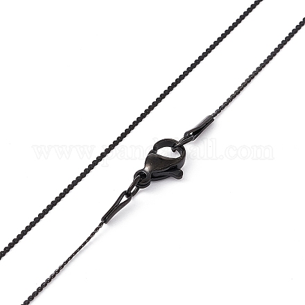 304 collier chaîne serpentine en acier inoxydable pour homme femme NJEW-G076-01C-EB-1