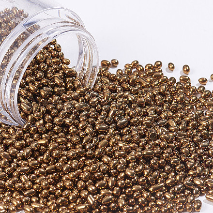 Plated Glass Seed Beads MRMJ-S028-002G-1