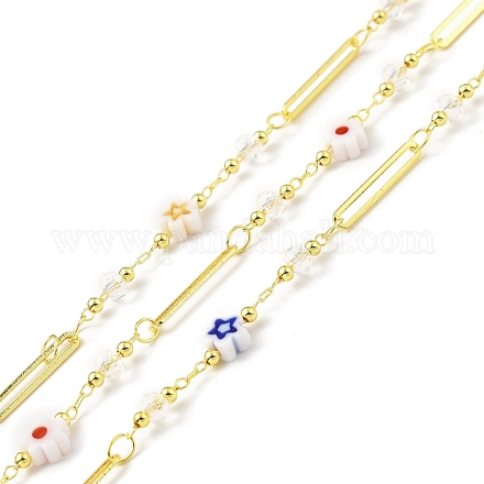 Handmade Eco-friendly Brass Long Oval Link Chain CHC-E023-14G-1